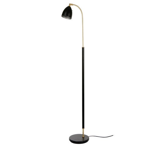Deluxe Stehlampe Schwarz/Messing Mr16 Inkl Lichtquelle