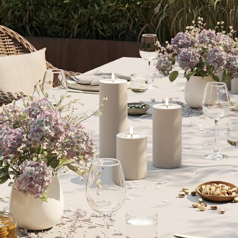  LED Außenblockleuchte 7,5x15 cm sand