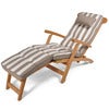 Woodline Ruhesessel kissen Taupe gestreift