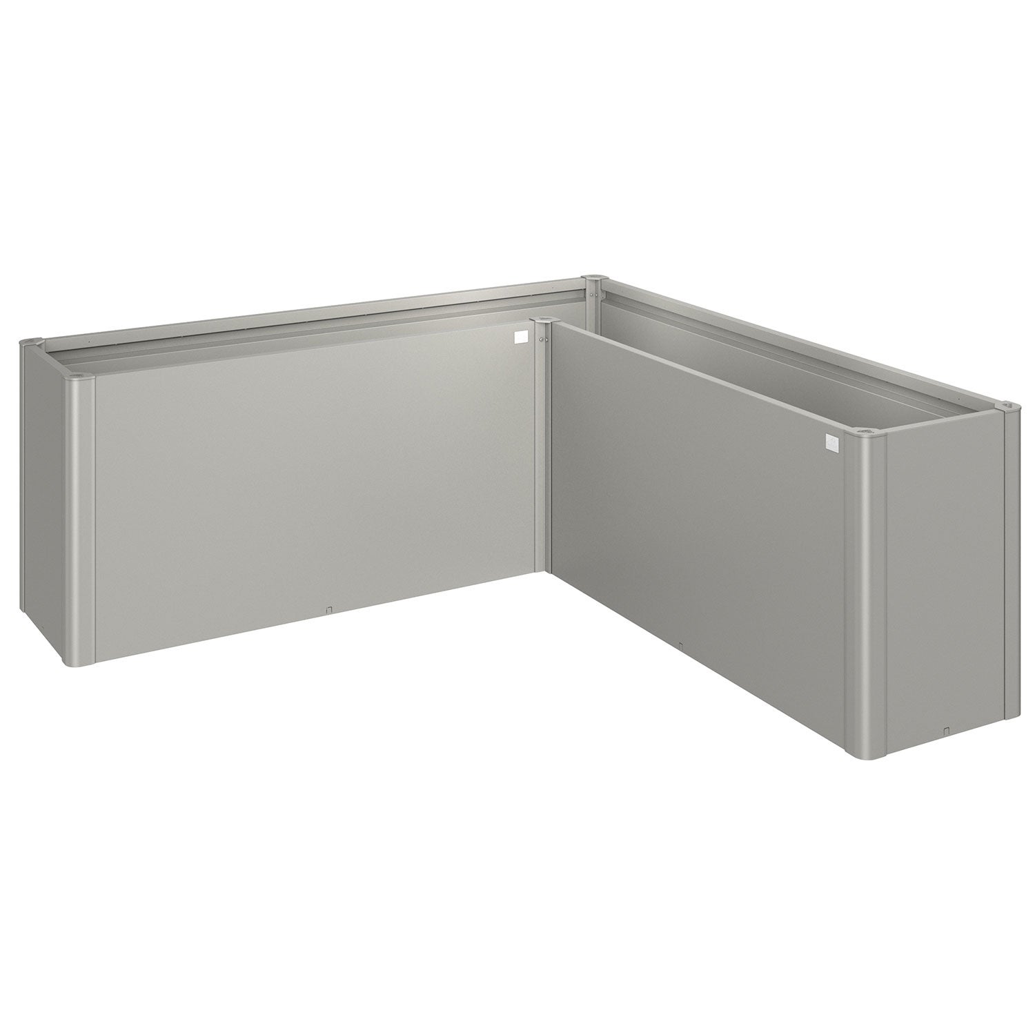 Belvedere Pflanzbeet maxi Größe l200 metallic quartz-grau Biohort