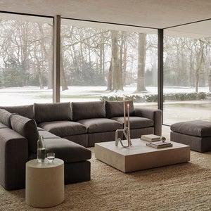 Mellow Fußhocker - Granit 80 x 80 x 41 cm