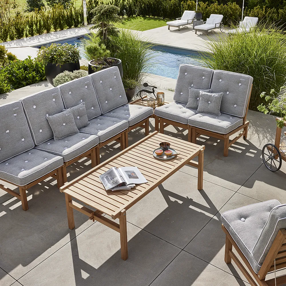 3-Sitzer-Sofa aus Teakholz