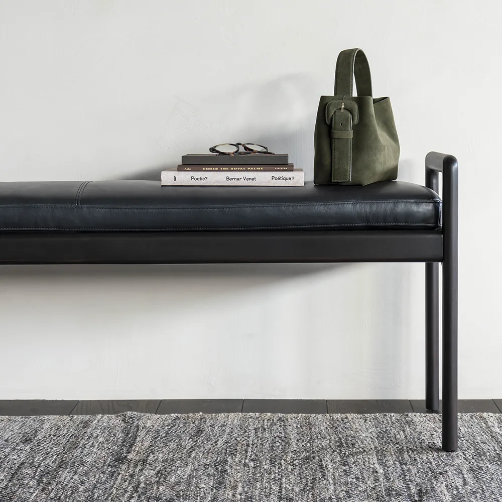 Jack Bank Mahagoni/Leder