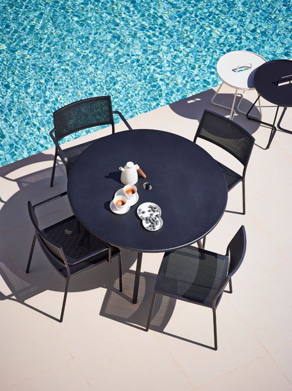 Area Esstisch Lava Grau