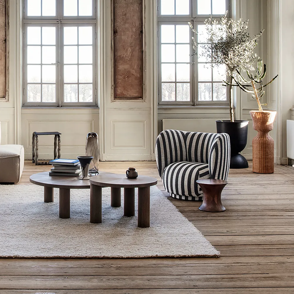 Rico Lounge sessel Louisiana - Sand/Black