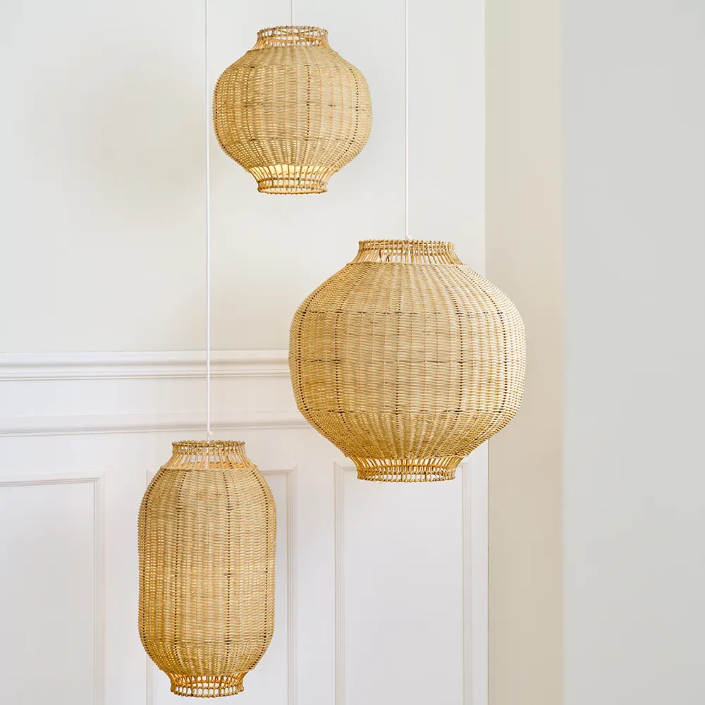 Tomos Lammschirm 35x35 cm Rattan 