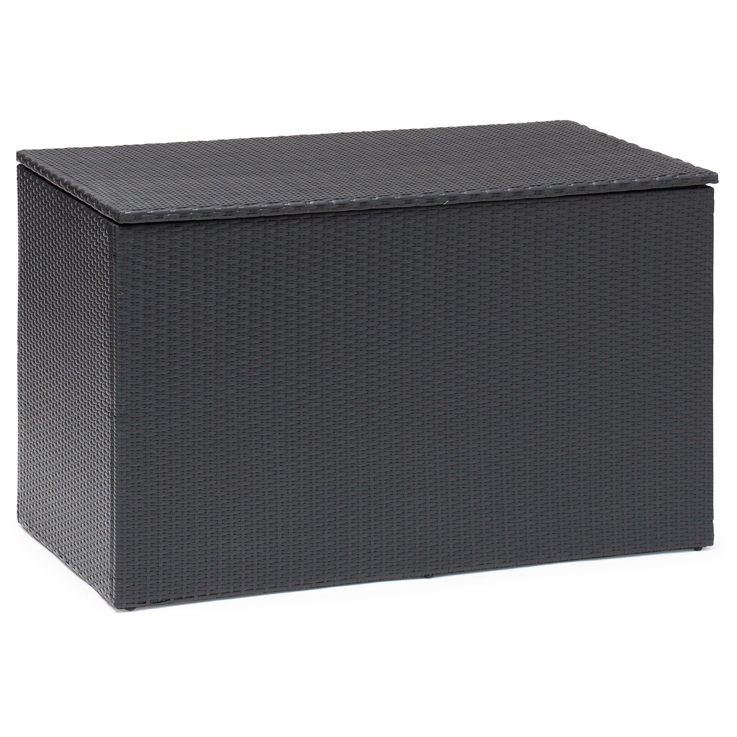 Boston Kissenbox xl schwarz synthetisches Rattan 