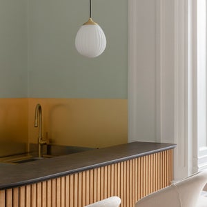 Around the World Lampenschirm Ø21 cm White/brushed brass
