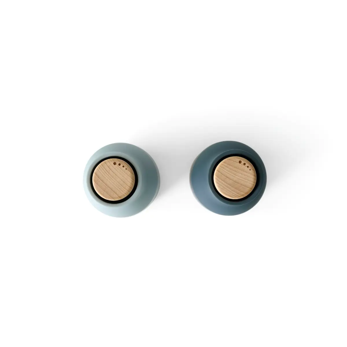 Bottle Grinder 2er-Pack Groß - Blau / Buche