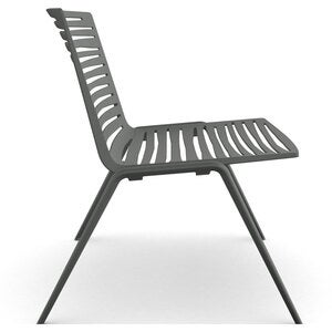 Zebra Sessel Metallic Grau