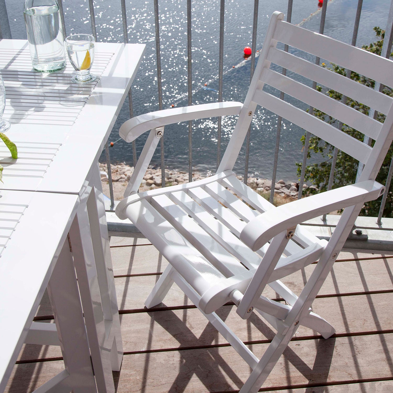 York Klappsessel weiß