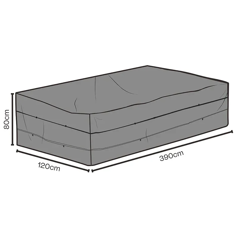  Möbelschutz 390x120x80 cm Black breathable