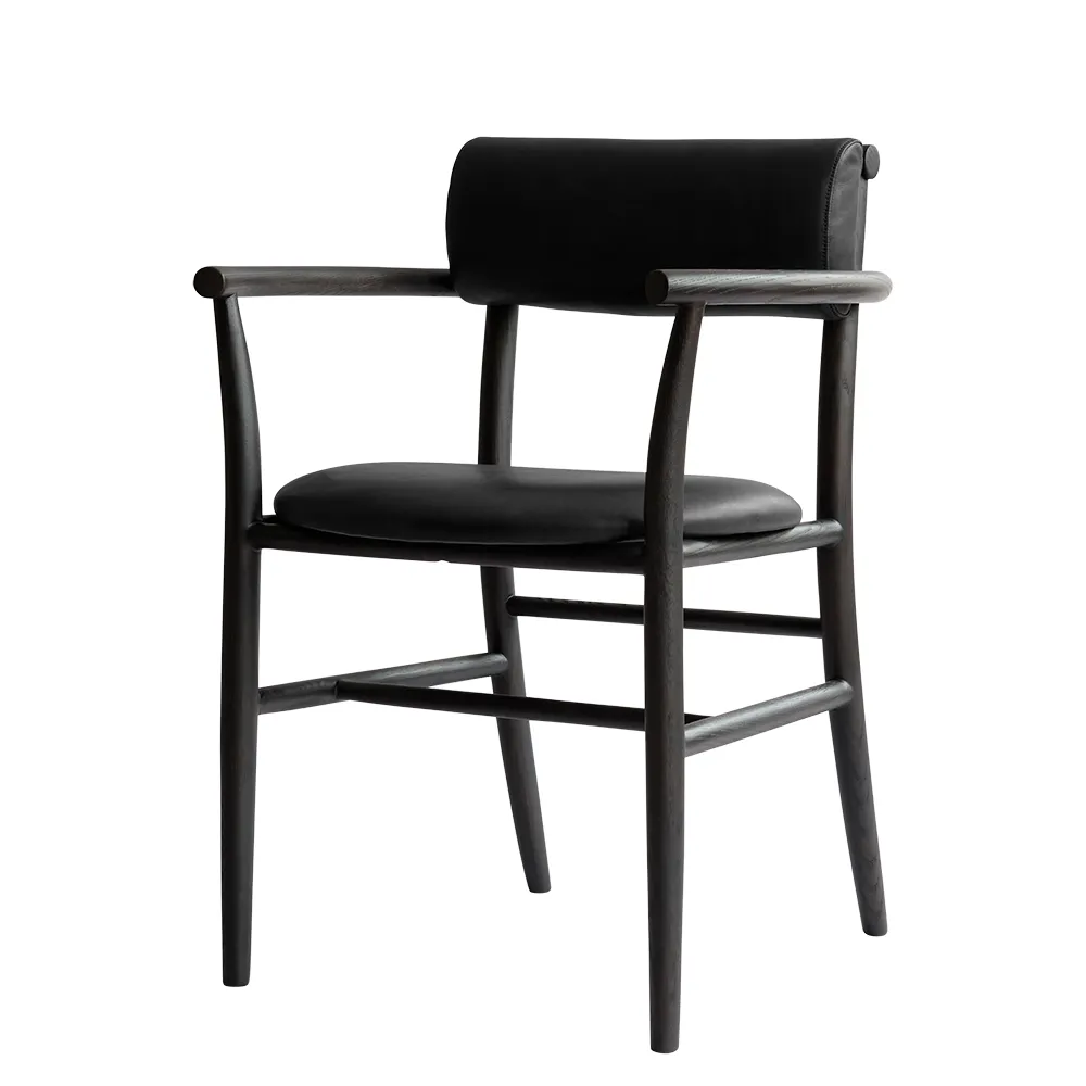 101 Copenhagen, Nama Sessel – Kaffeebraun Schwarz, Anilinleder