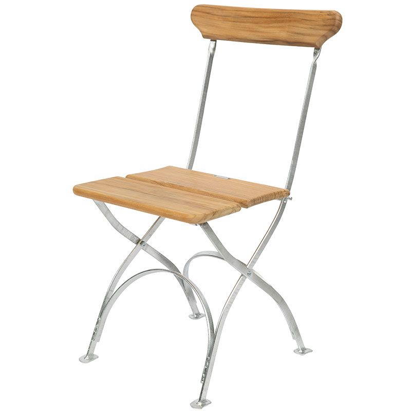 Teakholz-Brauereistuhl