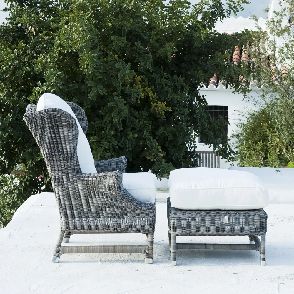 Nicolas Ohrensessel aus künstlichem rattan