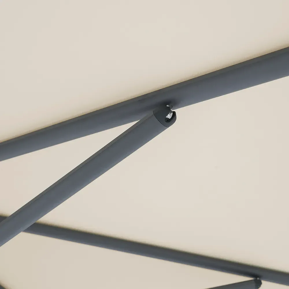 Twist sonnenschirm 300 cm anthracite Kat.5 601 Waterfall