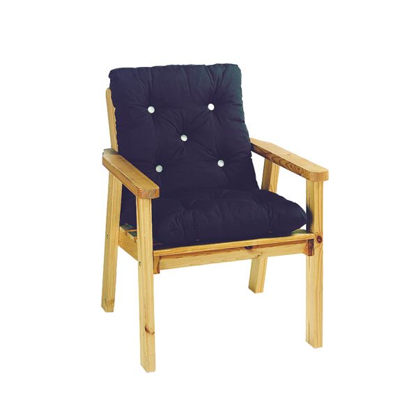 Mini Flock Dralon Kissen Bordeaux