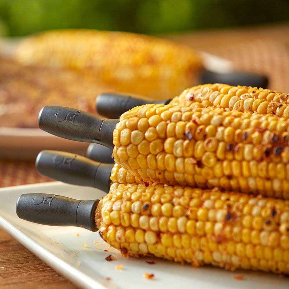 Maiskolbenhalter 4er Set Edelstahl/Nylon