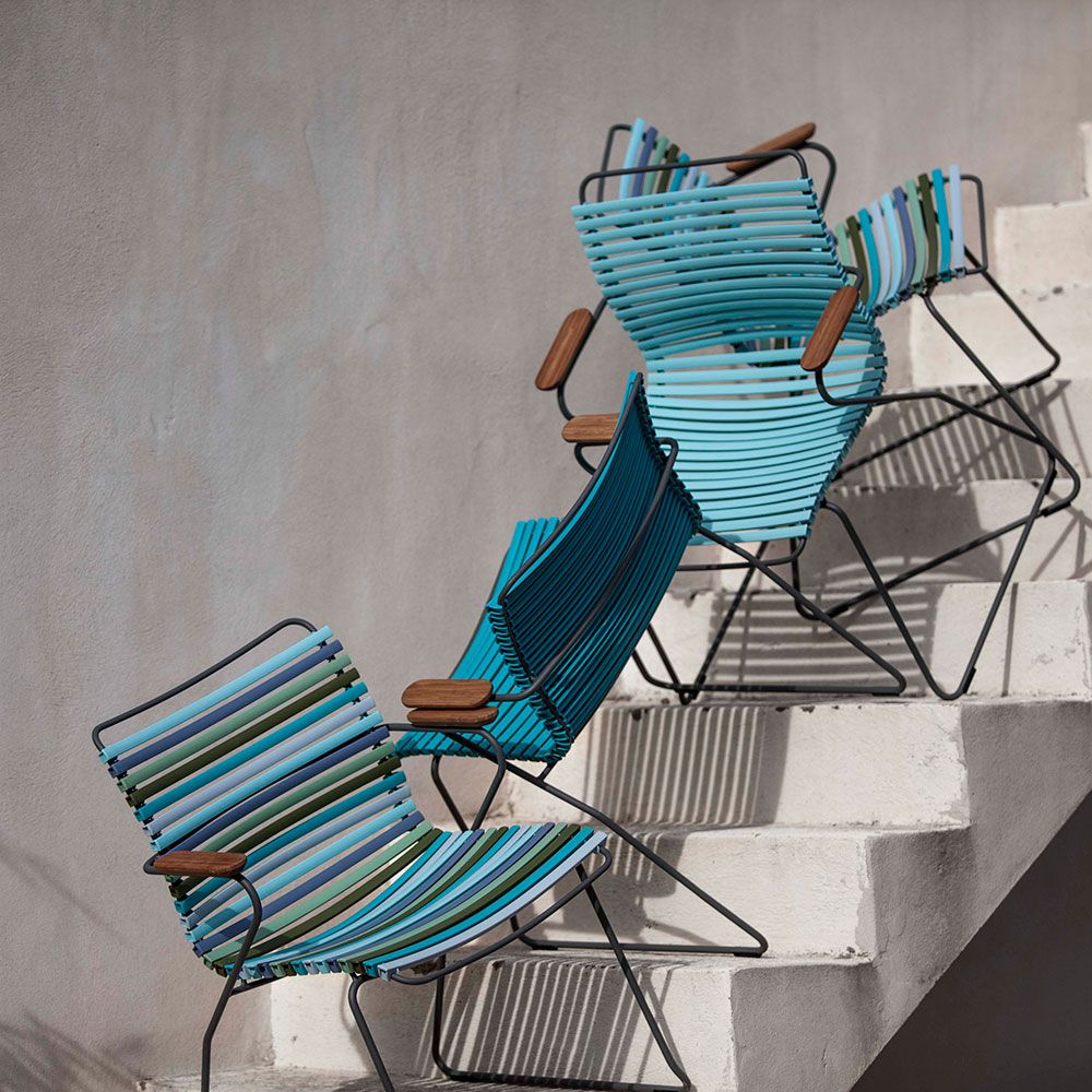 Click Sessel hellblau Aluminium