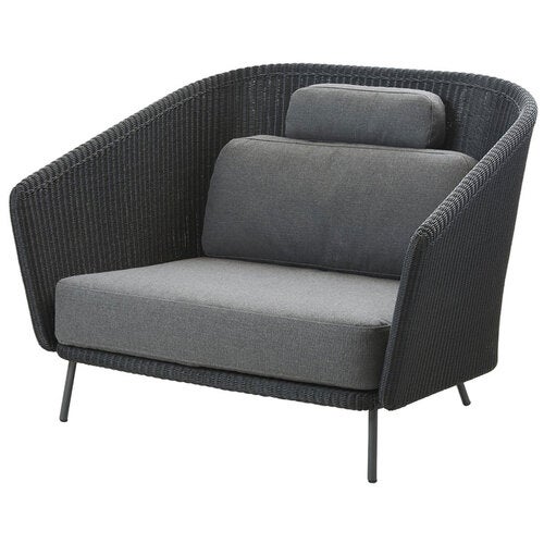 Mega Lounge Sessel Graphit inkl. Airtouch Kissenset