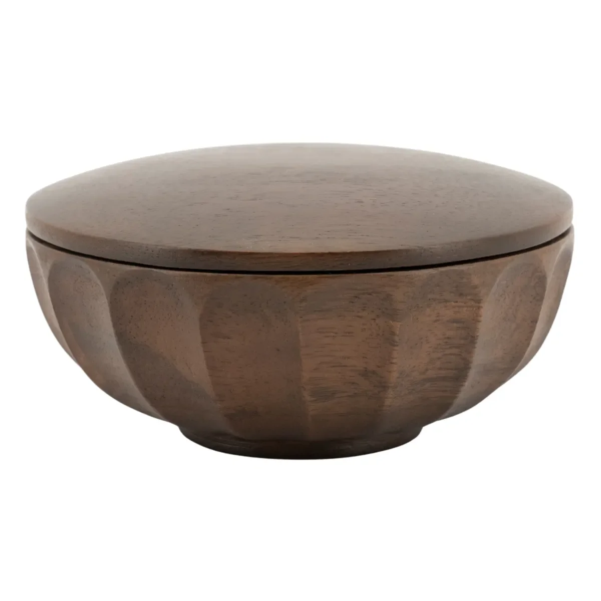 Storage bowl Yori small 13,7x13,7x6,5 cm Mangoholz dark brown