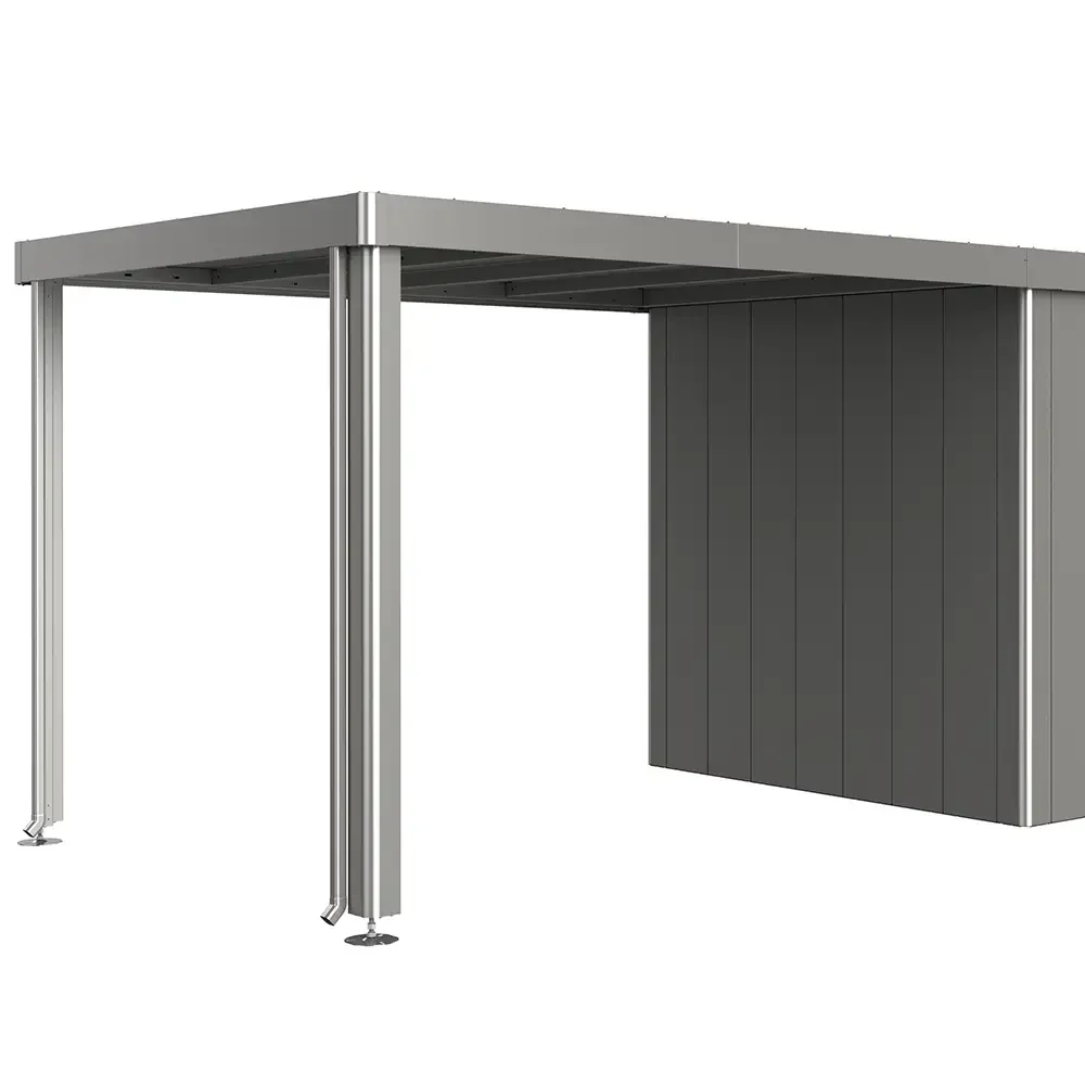 Seitendach für Gerätehaus Neo 3A/3B/3C/3D grau metallic