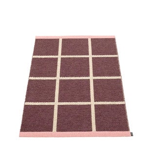 Gewebter Teppich Criss Pop Burgundy