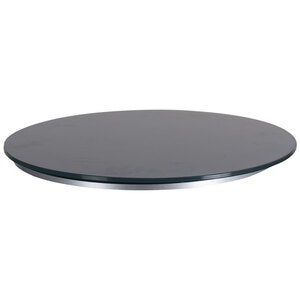 Elara Schleuderschale 50 cm grau Aluminium/Glas