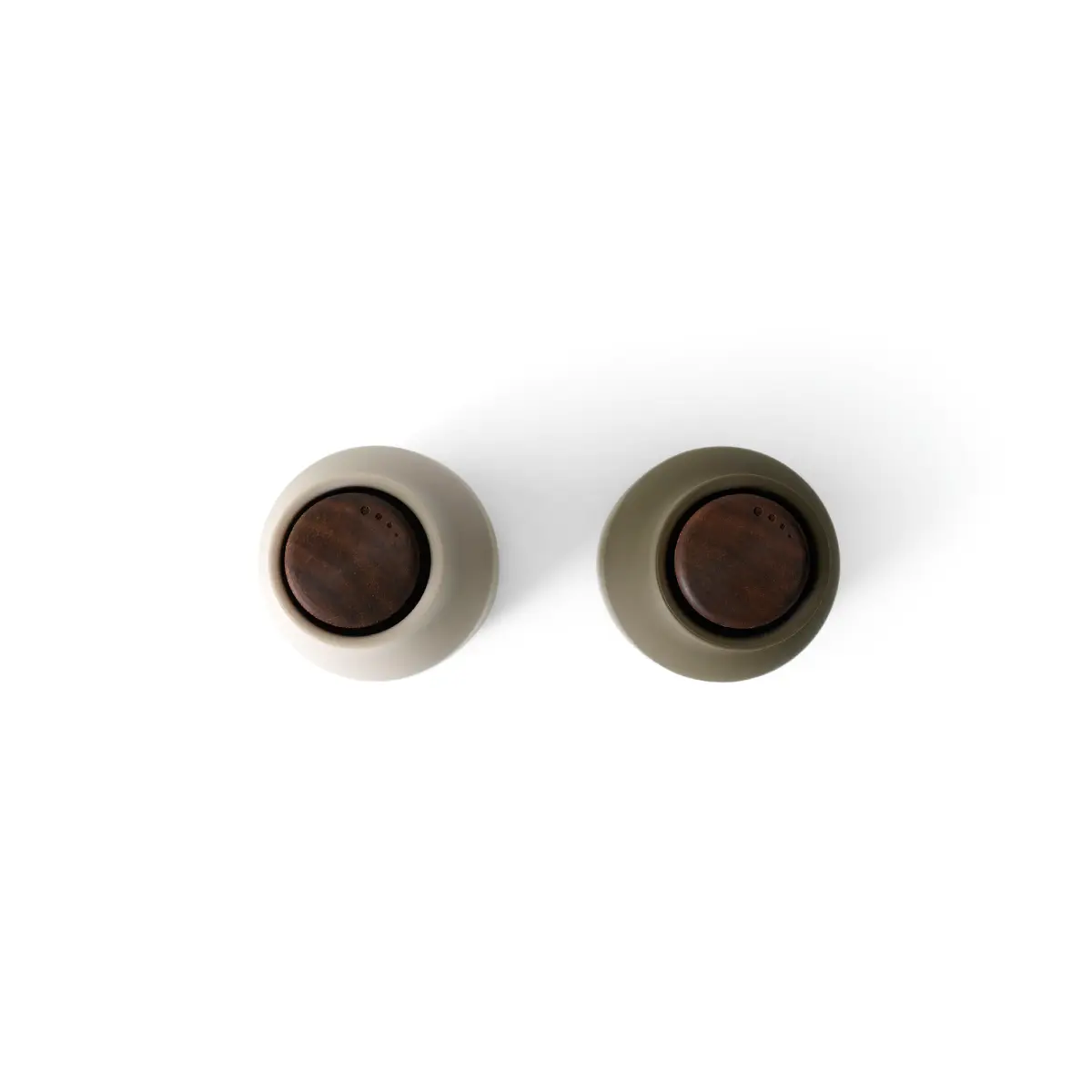 Bottle Grinder 2er-Pack Large - Jagdgrün, Beige / Walnuss