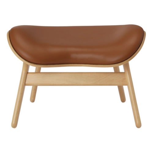 A Conversation Piece Ottoman Fußhocker Oak/Umage Leather Cognac