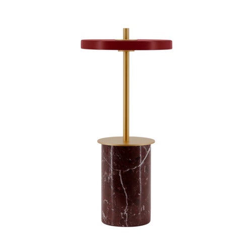 Asteria Move Mini Tragbare Lampe Red Marble