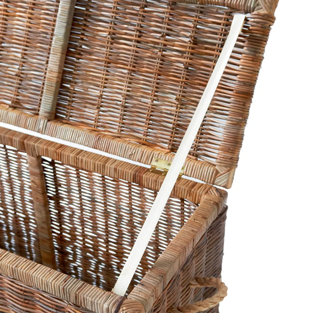 Rustikale Rattantruhe 60x30 cm