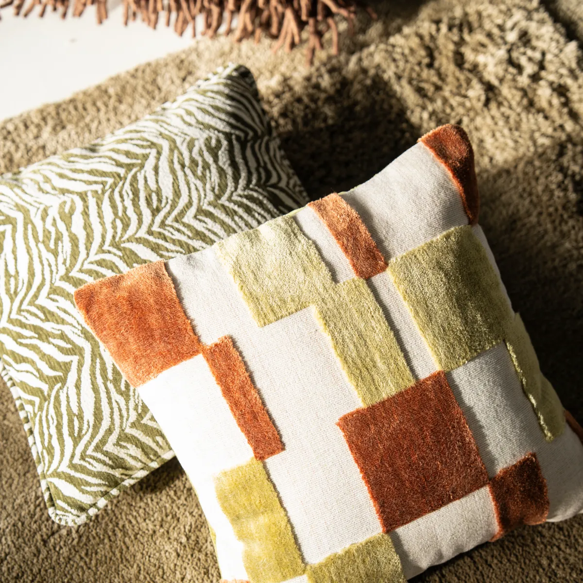 Dekokissen Tigra Green 45x45 cm