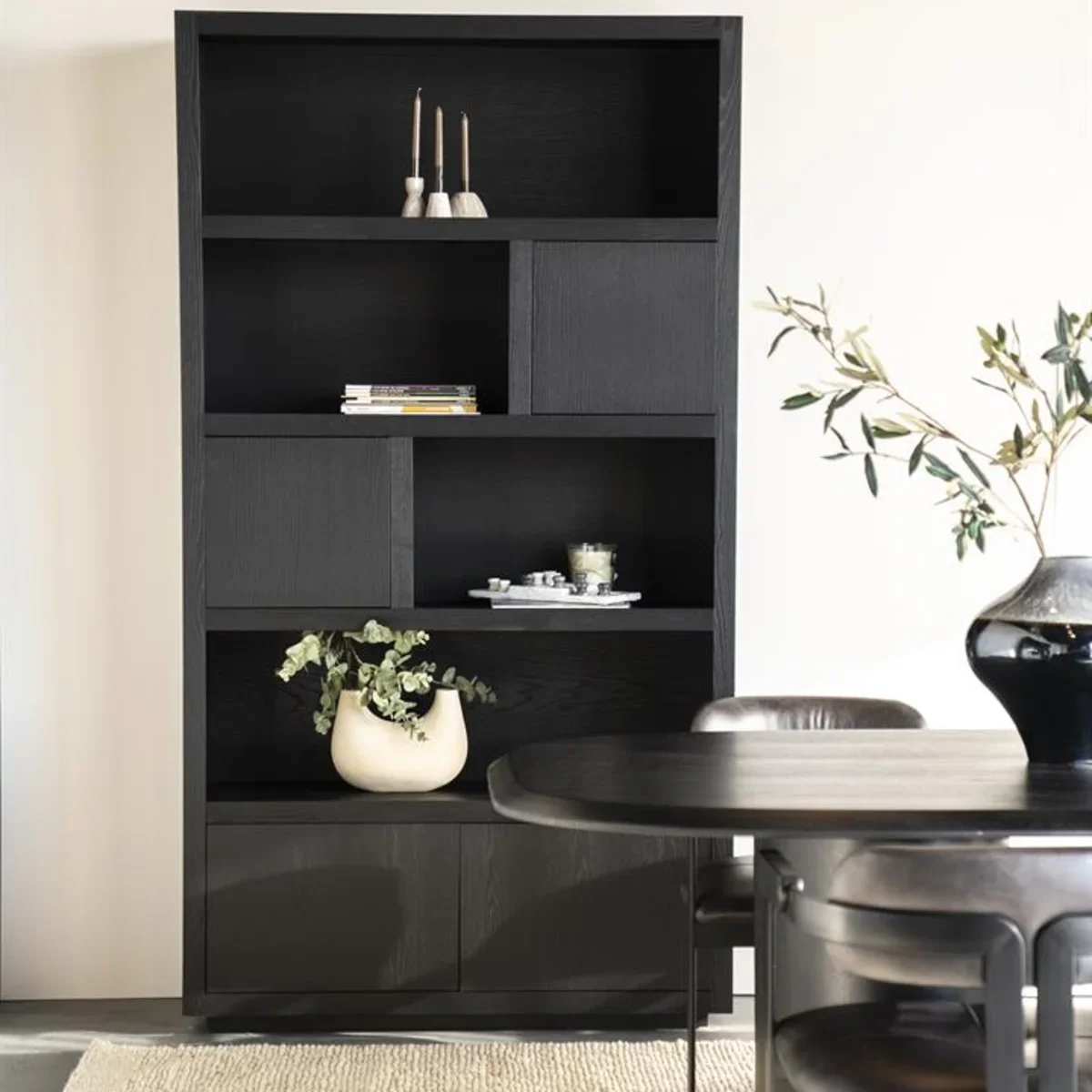 Helsinki Schrank 120x220cm - schwarz