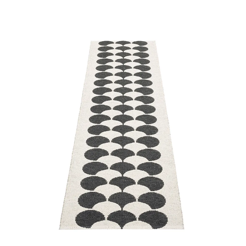 Poppy Black / Vanilla Teppich 70 x 250 cm