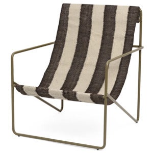 Desert Lounge Sessel Olive/Off-white/Chocolate