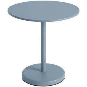 Linear Steel Bistrotisch Ø70 cm Pale Blue
