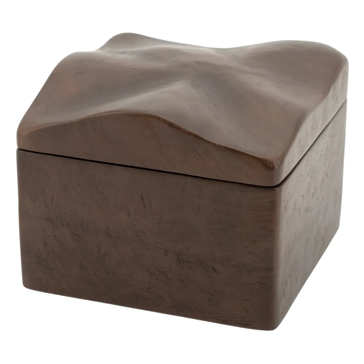 Hako small 15x15x12 cm Mangoholz dark brown