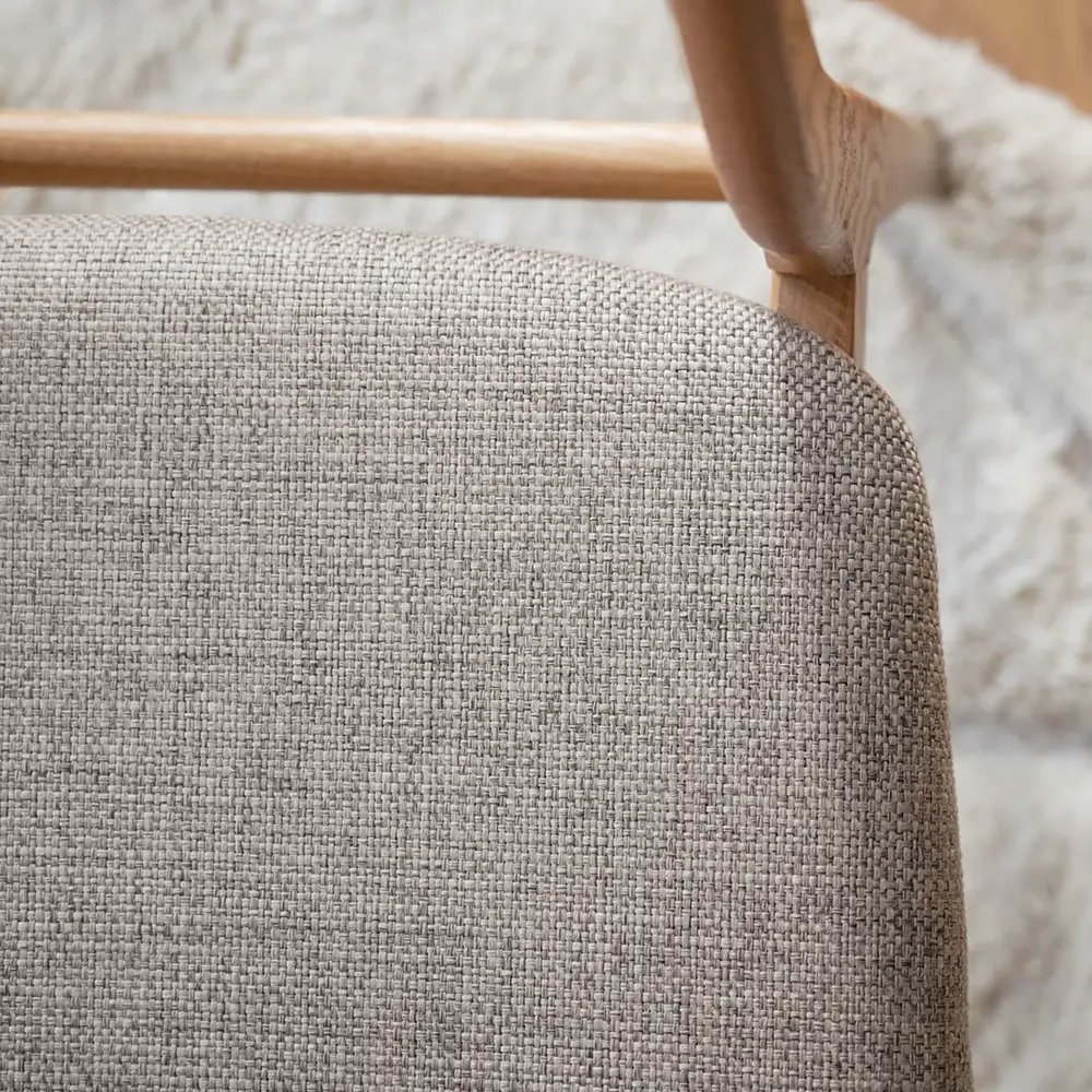 Rodham Stuhl Eiche/Grau-Beige