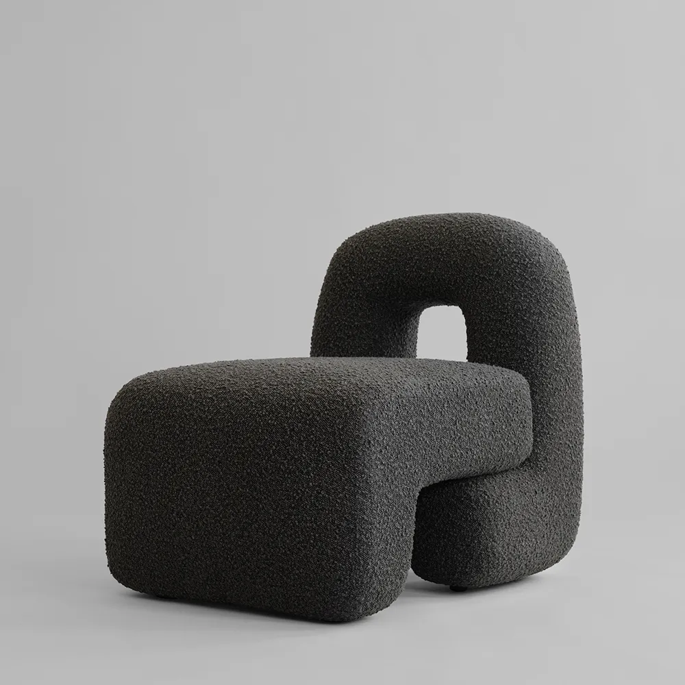 Daiku Lounge-Sessel – Tiefes Taupe