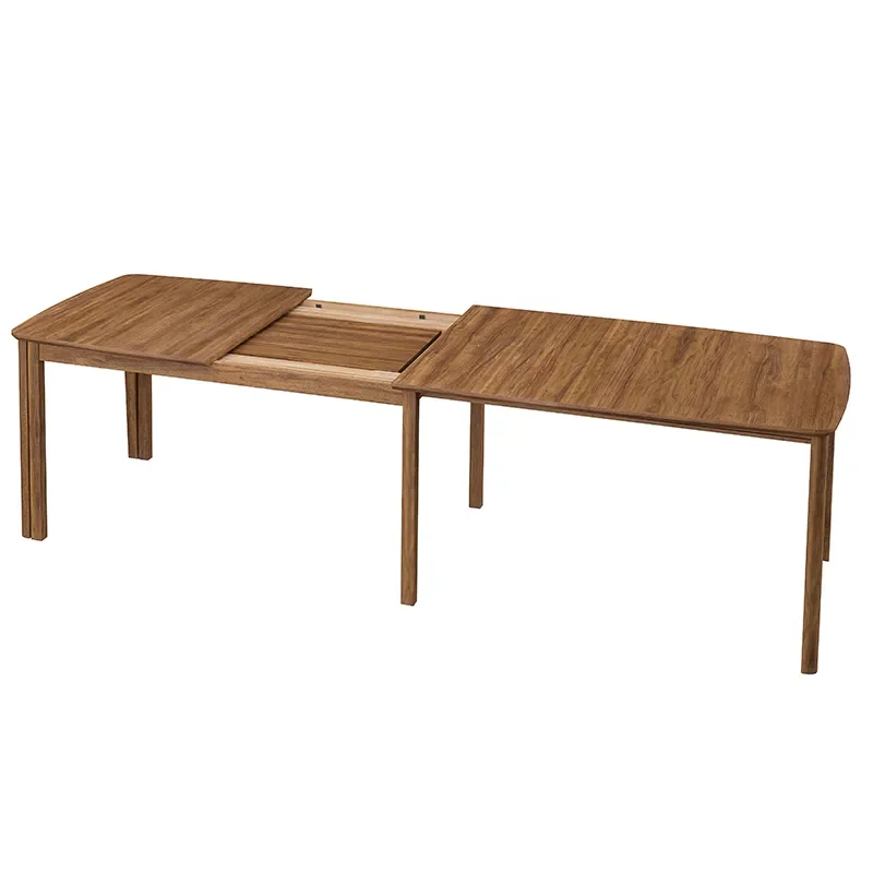 SM107 Esstisch 101x160-316-368 cm Naturgeoltes Walnussholz