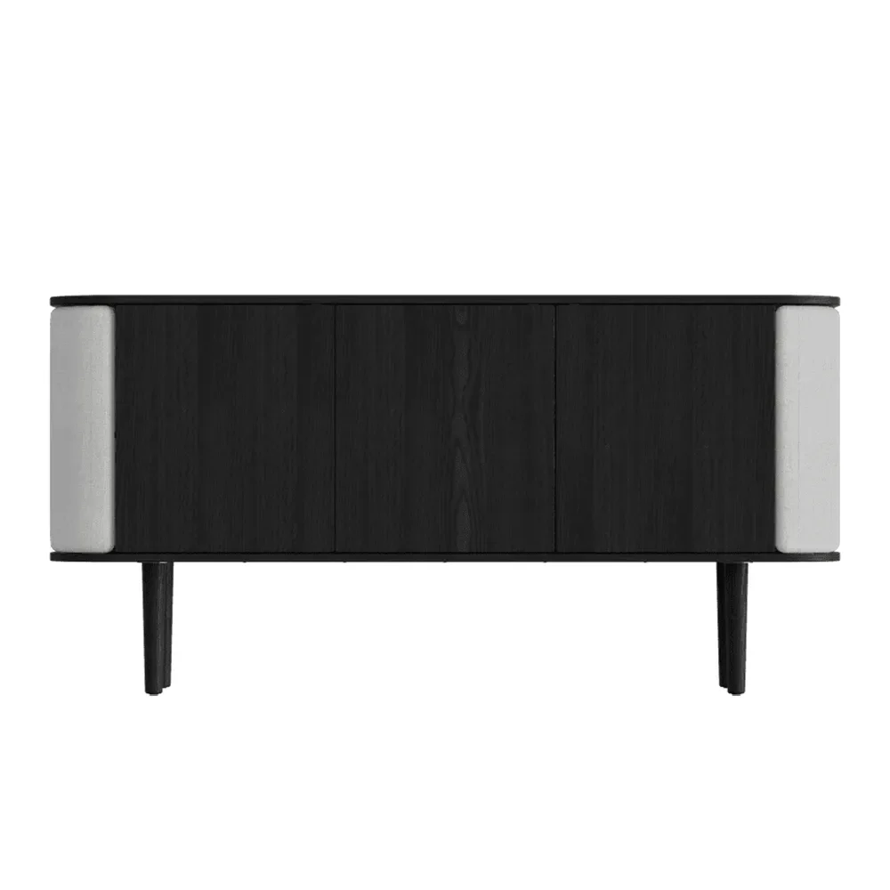 Treasures 3-türiger Schrank Schwarze Eiche/Sterling