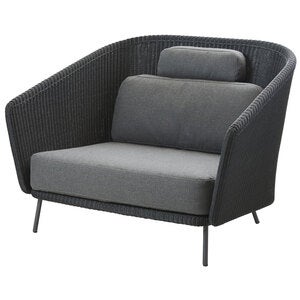 Mega Lounge Sessel Graphit inkl. Airtouch Kissenset