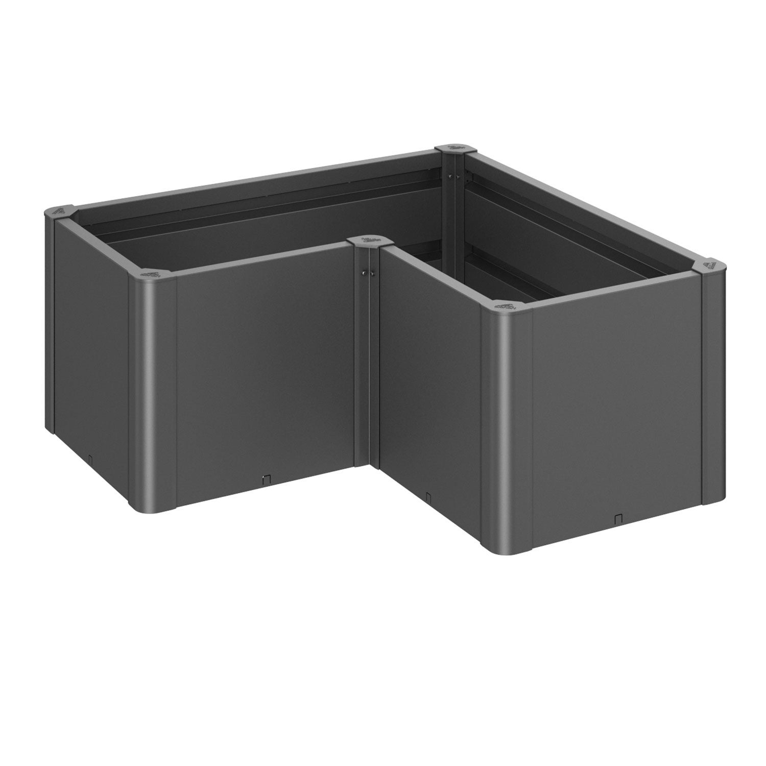 Belvedere Pflanzbeet mini Größe l100 metallic dunkelgrau Biohort