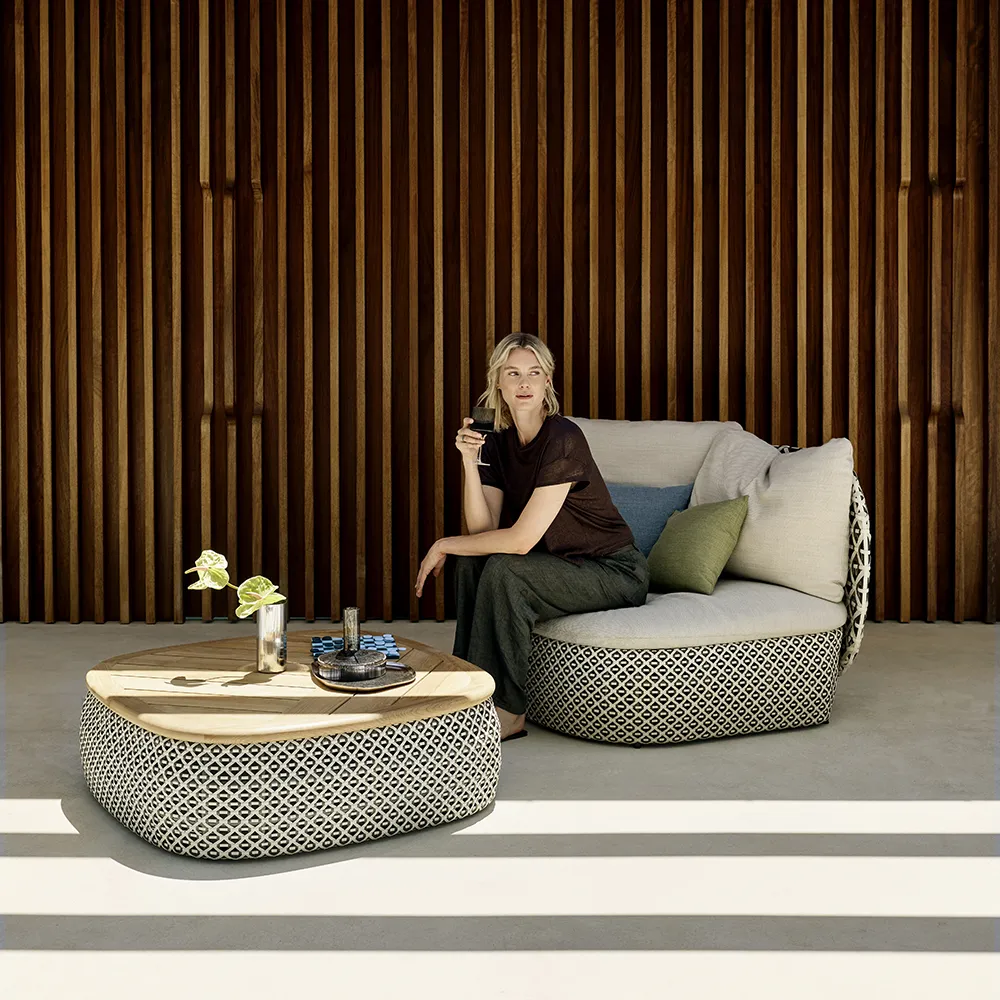 MDEAR Couchtisch DHQ pepper touch 0238 teak 0205