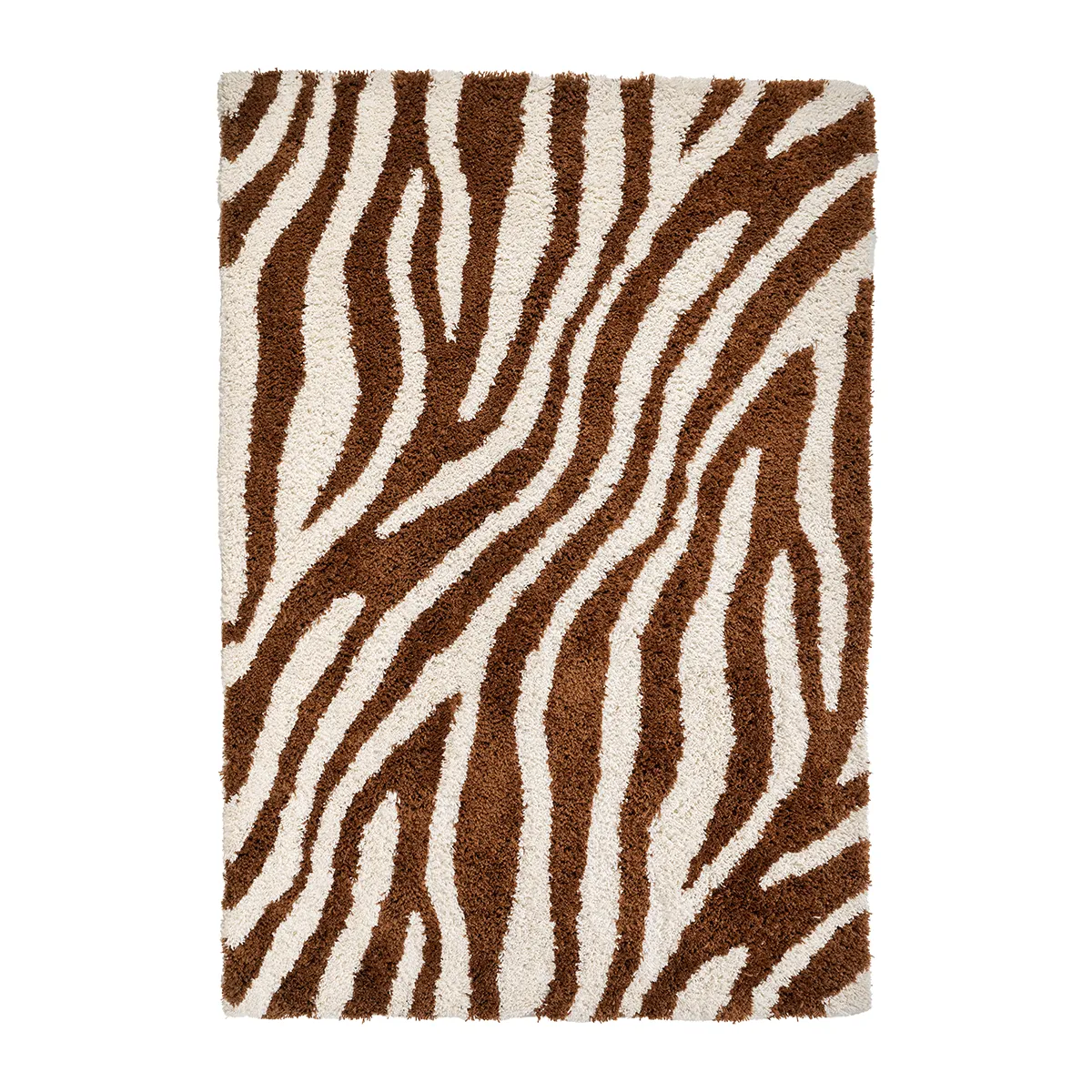 Zebra-Teppich Marty 190x290 cm Caramel