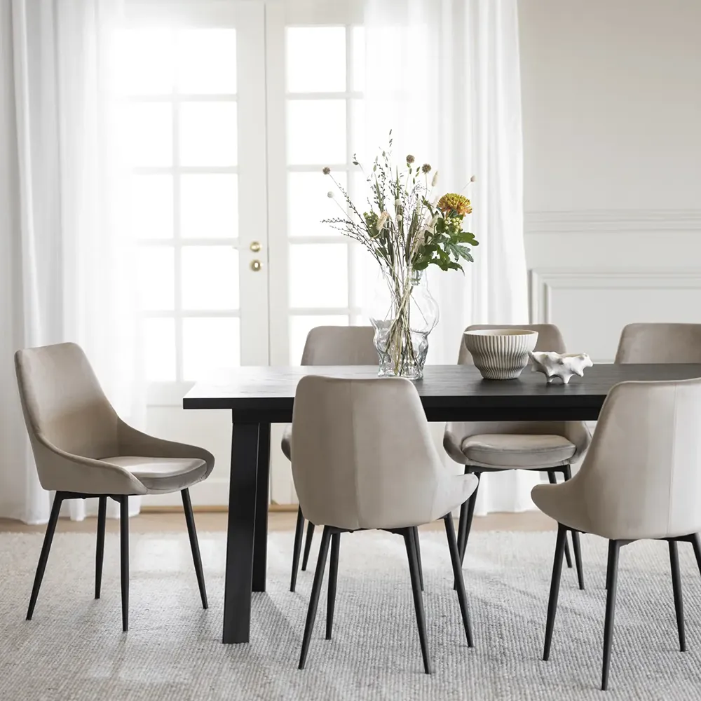 Sierra Esszimmerstuhl beige samt