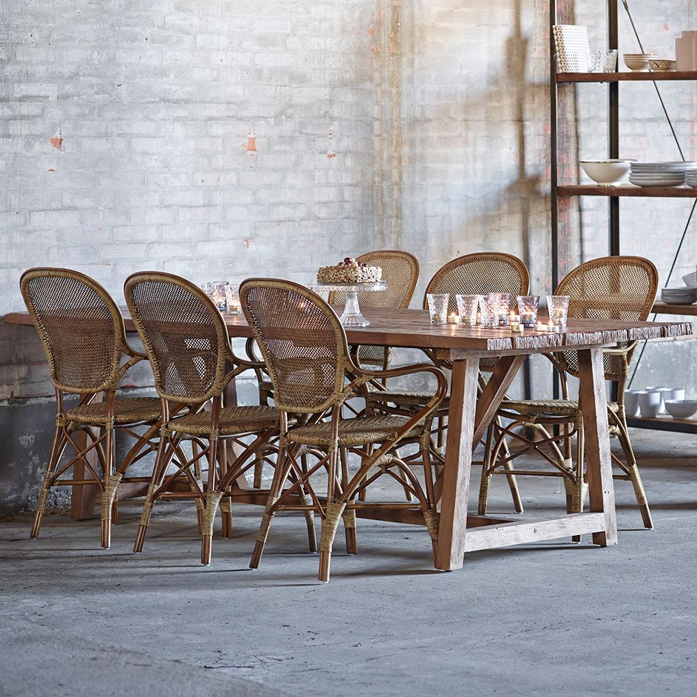 Rossini Esszimmerstuhl Rattan antik