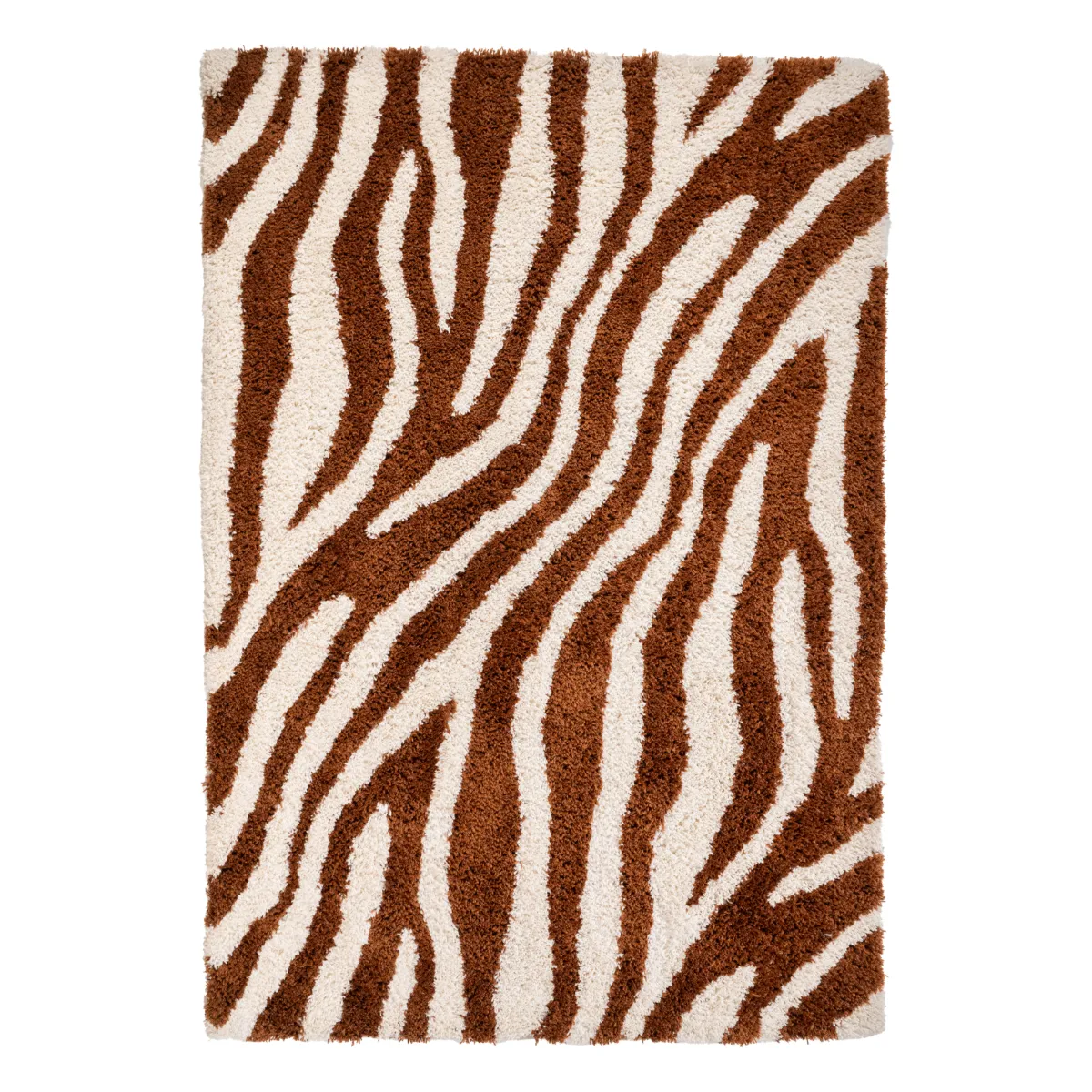 Zebra-Teppich Marty 160x230 cm Caramel