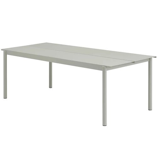 Linear Steel Esstisch 220x90 cm Grey